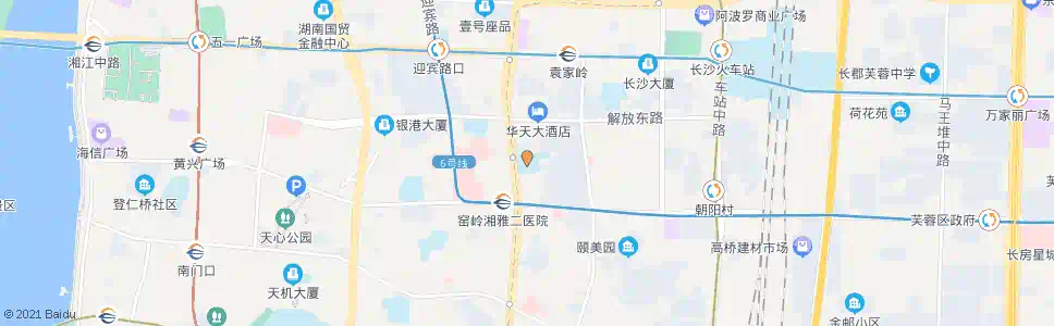 长沙湖南省图书馆(窑岭北)_公交站地图_长沙公交_妙搜公交查询2025