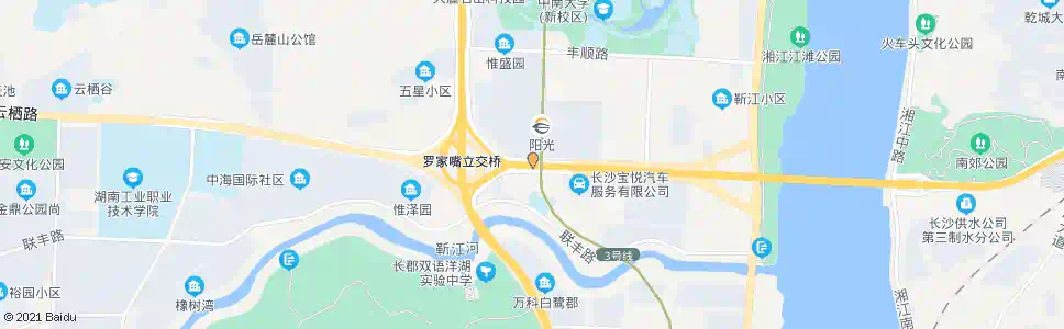 长沙后湖路口_公交站地图_长沙公交_妙搜公交查询2025