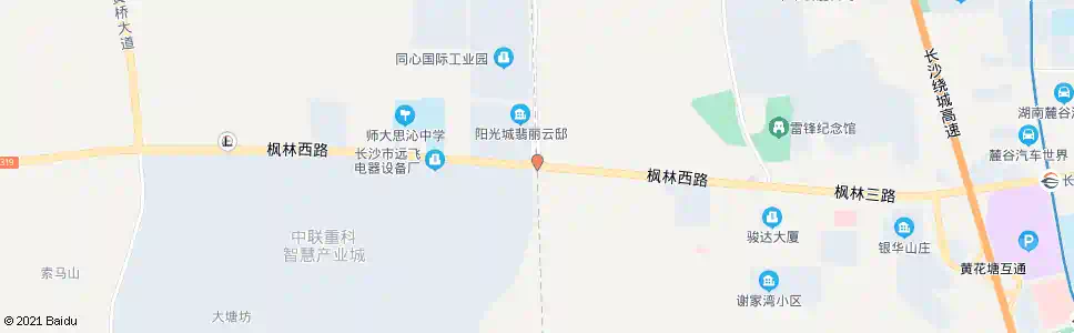 长沙枫林路望雷路口_公交站地图_长沙公交_妙搜公交查询2025