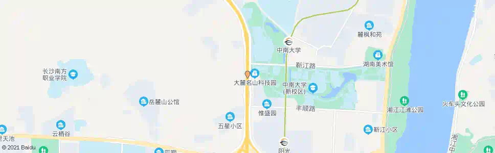 长沙桃园村_公交站地图_长沙公交_妙搜公交查询2025