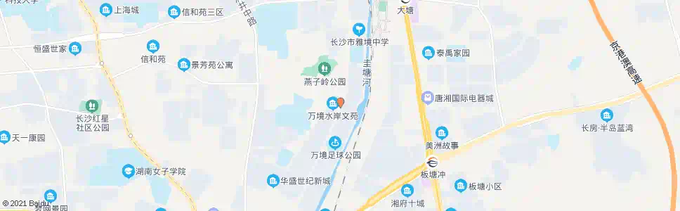 长沙晏家坡_公交站地图_长沙公交_妙搜公交查询2025