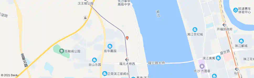 长沙银盆岭路潇湘北路口_公交站地图_长沙公交_妙搜公交查询2025