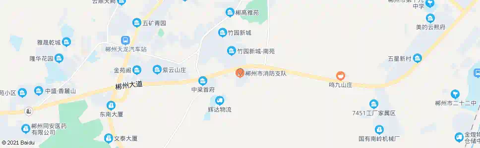 郴州消防支队_公交站地图_郴州公交_妙搜公交查询2025