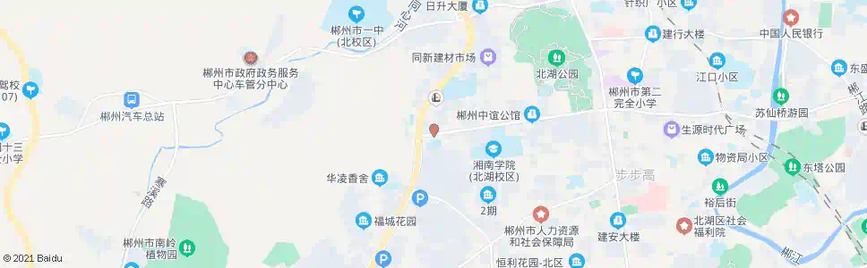 郴州北湖区消防大队_公交站地图_郴州公交_妙搜公交查询2025