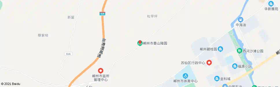 郴州香山陵园_公交站地图_郴州公交_妙搜公交查询2025