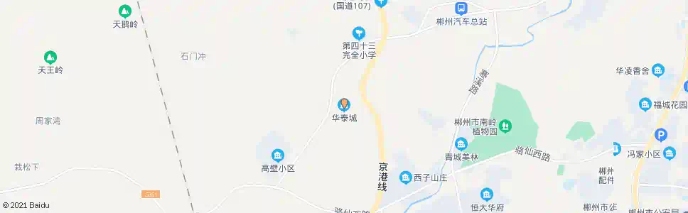 郴州华泰城_公交站地图_郴州公交_妙搜公交查询2025