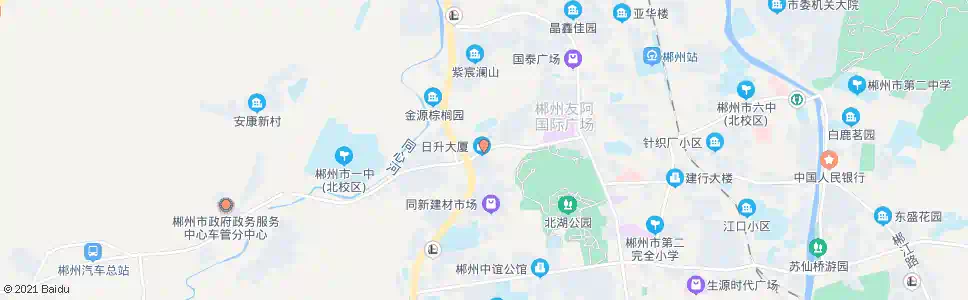 郴州同心立交桥东_公交站地图_郴州公交_妙搜公交查询2025