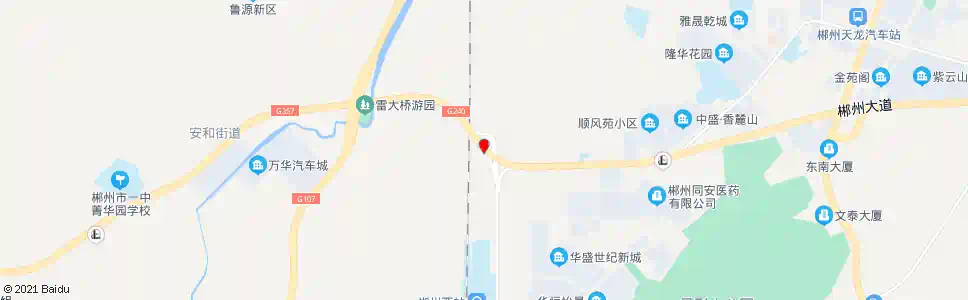 郴州西站立交桥_公交站地图_郴州公交_妙搜公交查询2025