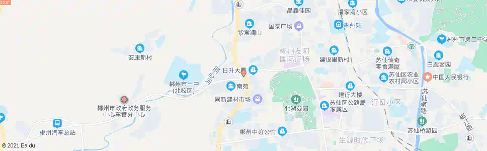 郴州同心立交桥_公交站地图_郴州公交_妙搜公交查询2025