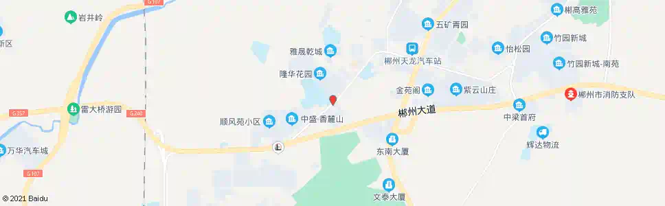 郴州十五中_公交站地图_郴州公交_妙搜公交查询2025