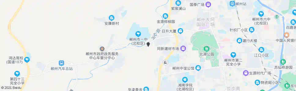 郴州同心花园_公交站地图_郴州公交_妙搜公交查询2025