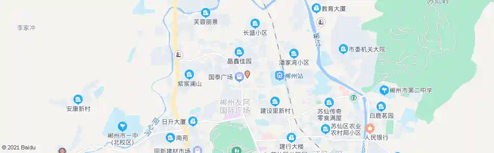郴州北湖市场_公交站地图_郴州公交_妙搜公交查询2025
