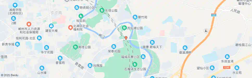 郴州白鹿洞街道办_公交站地图_郴州公交_妙搜公交查询2025