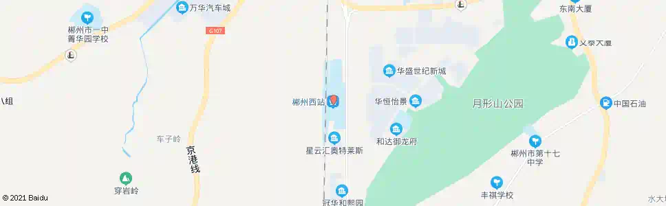 郴州高铁西站(增湖路)_公交站地图_郴州公交_妙搜公交查询2025
