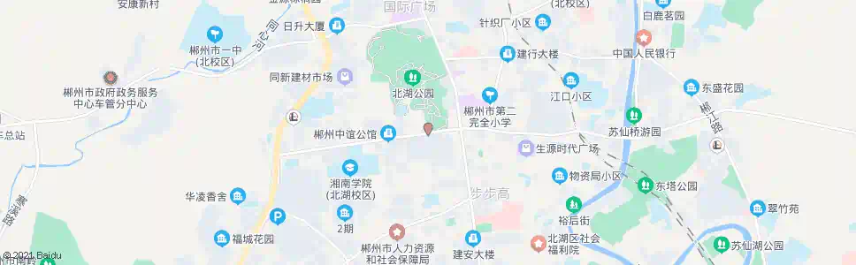 郴州北湖公园_公交站地图_郴州公交_妙搜公交查询2025