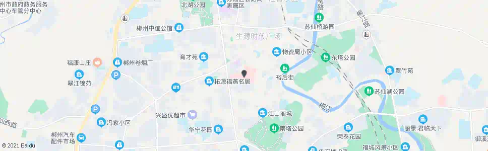郴州第一人民医院中心医院北(西街)_公交站地图_郴州公交_妙搜公交查询2025