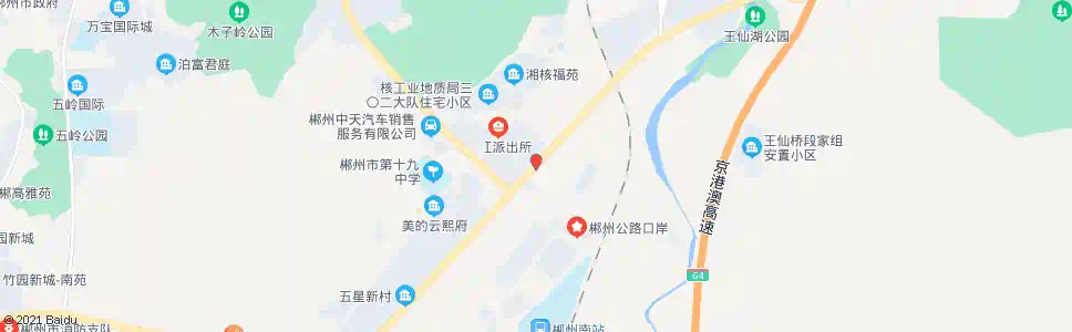 郴州北湖区工业园_公交站地图_郴州公交_妙搜公交查询2025