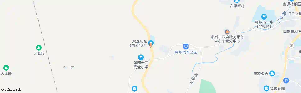 郴州同心路口_公交站地图_郴州公交_妙搜公交查询2025