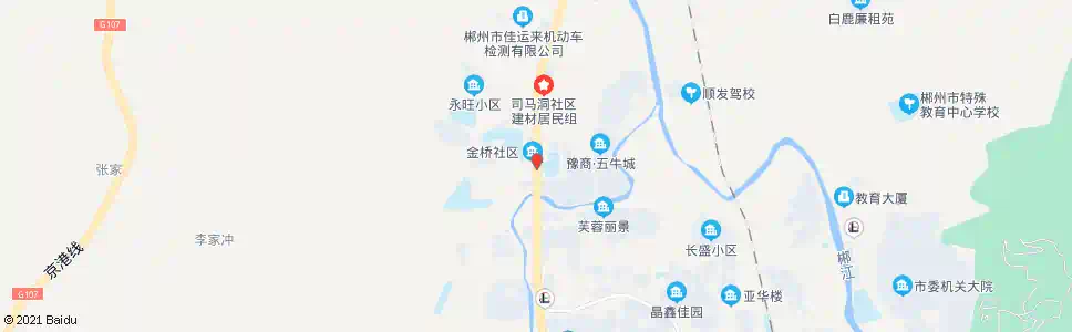 郴州下湄桥五牛城_公交站地图_郴州公交_妙搜公交查询2025