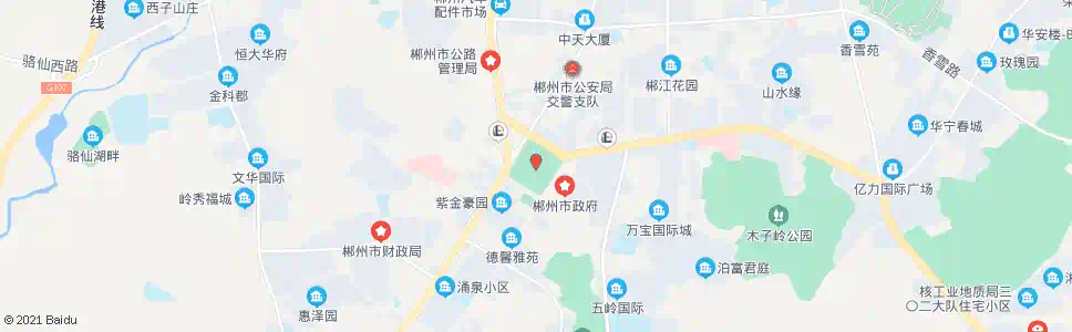 郴州五岭广场北_公交站地图_郴州公交_妙搜公交查询2025