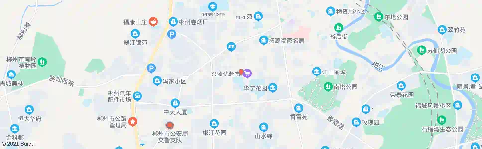 郴州北湖实验中学_公交站地图_郴州公交_妙搜公交查询2025