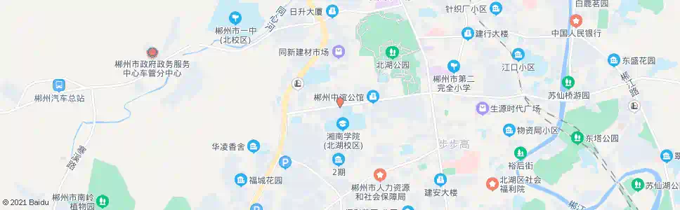 郴州湘南学院附属医院北_公交站地图_郴州公交_妙搜公交查询2025