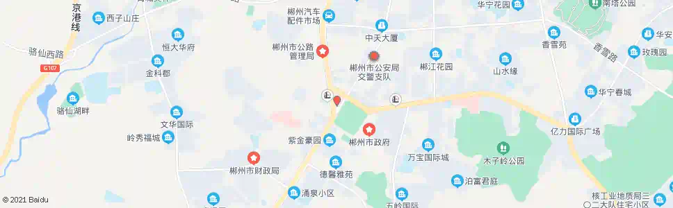 郴州五岭广场西(南岭大道)_公交站地图_郴州公交_妙搜公交查询2025