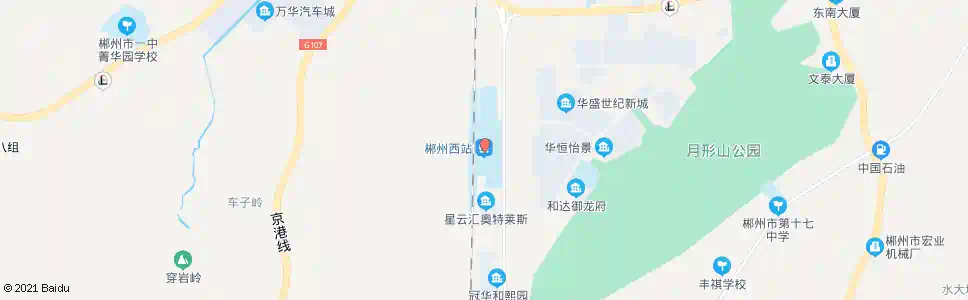 郴州环城西渠_公交站地图_郴州公交_妙搜公交查询2025