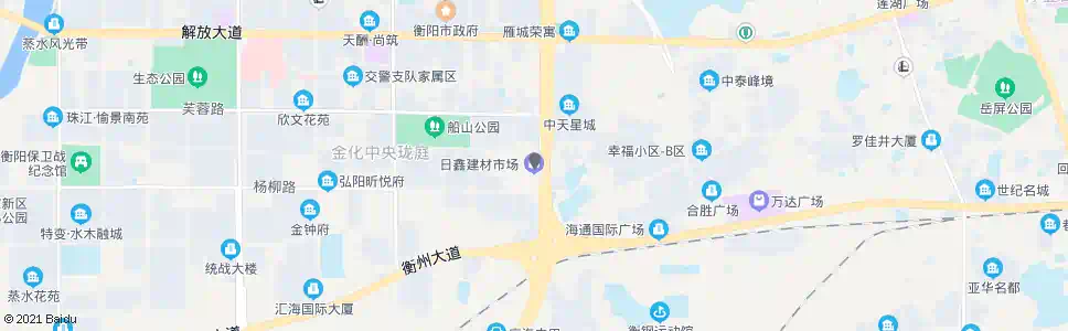 衡阳日鑫建材市场_公交站地图_衡阳公交_妙搜公交查询2025