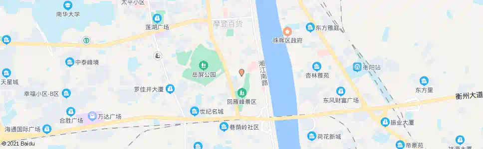衡阳雁峰广场_公交站地图_衡阳公交_妙搜公交查询2025