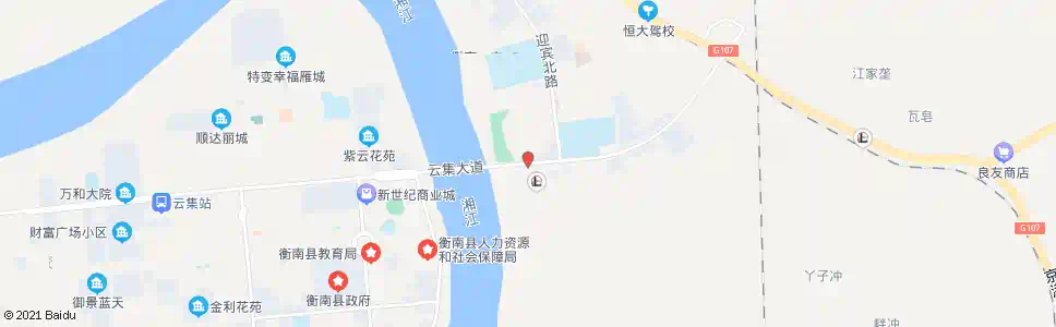 衡阳衡南自来水厂_公交站地图_衡阳公交_妙搜公交查询2025