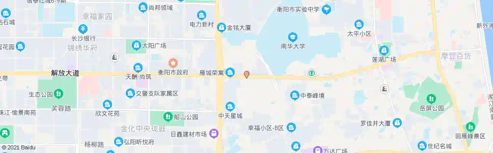 衡阳解放立交桥_公交站地图_衡阳公交_妙搜公交查询2025