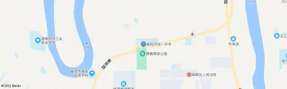 衡阳铁一中学正门_公交站地图_衡阳公交_妙搜公交查询2025