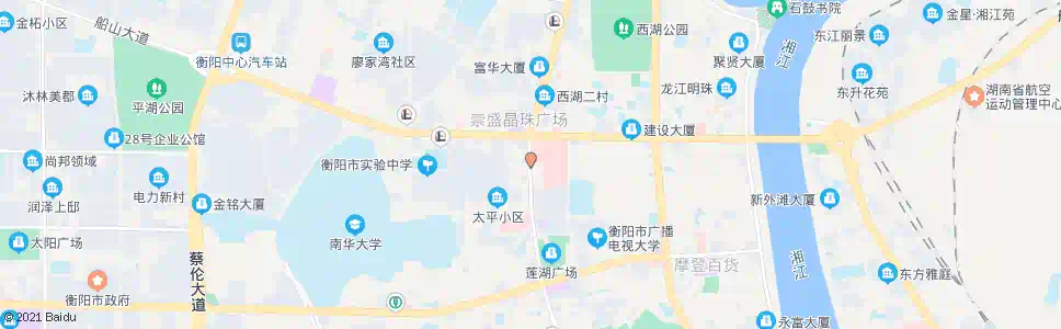 衡阳附一西门(蒸湘北路)_公交站地图_衡阳公交_妙搜公交查询2025
