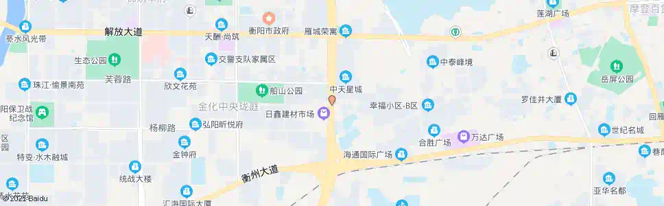 衡阳日鑫市场_公交站地图_衡阳公交_妙搜公交查询2025