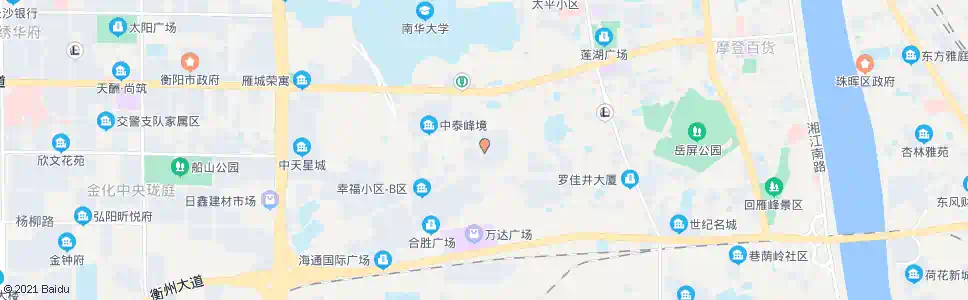 衡阳锦绣雁城_公交站地图_衡阳公交_妙搜公交查询2025