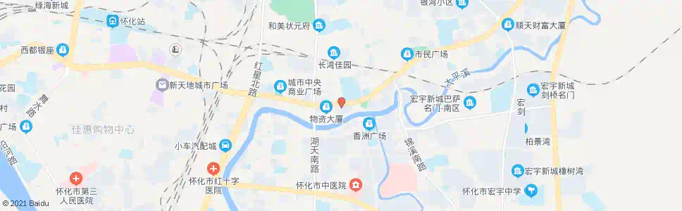 怀化新世纪迎丰校区_公交站地图_怀化公交_妙搜公交查询2025