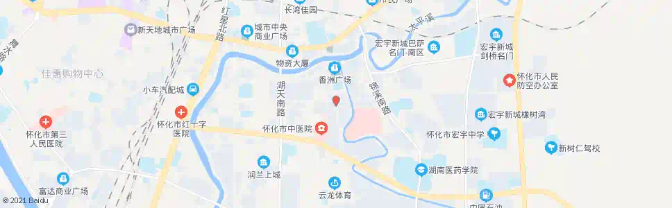怀化左岸春天_公交站地图_怀化公交_妙搜公交查询2025