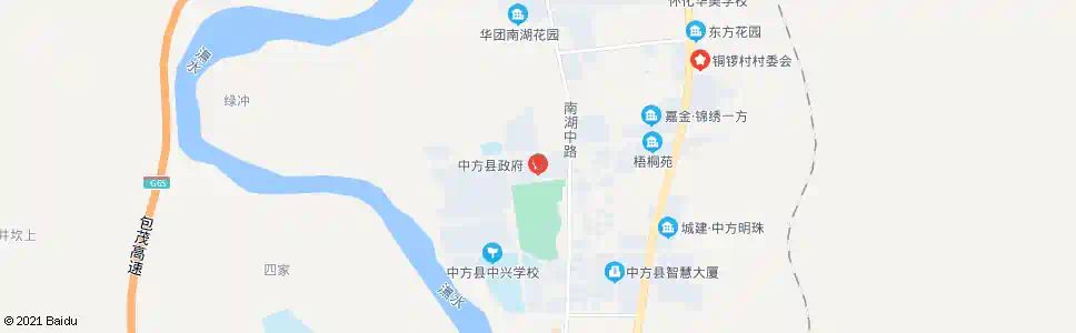 怀化中方县政府_公交站地图_怀化公交_妙搜公交查询2025