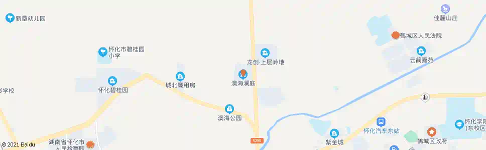 怀化澳海澜庭_公交站地图_怀化公交_妙搜公交查询2025