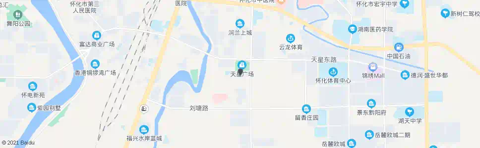 怀化天星尚品星城_公交站地图_怀化公交_妙搜公交查询2025