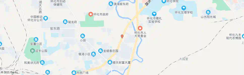怀化城东市场_公交站地图_怀化公交_妙搜公交查询2025