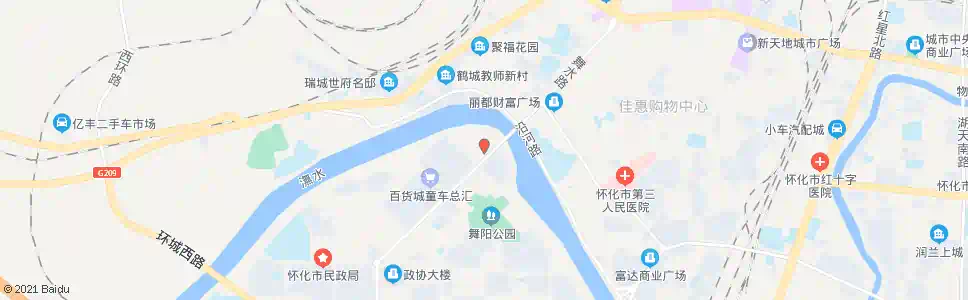 怀化明珠大酒店_公交站地图_怀化公交_妙搜公交查询2025