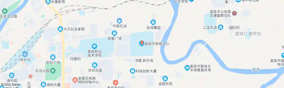 娄底体育馆_公交站地图_娄底公交_妙搜公交查询2025
