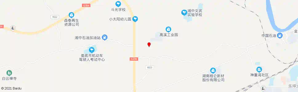 娄底高溪西门_公交站地图_娄底公交_妙搜公交查询2025