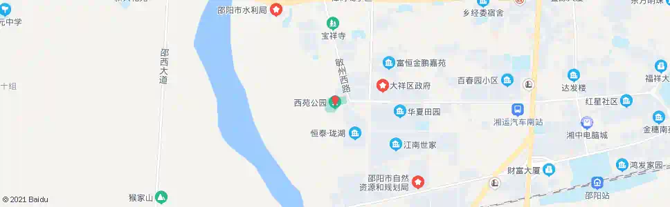 邵阳西苑公园_公交站地图_邵阳公交_妙搜公交查询2025