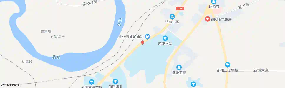 邵阳邵阳学院(西门)_公交站地图_邵阳公交_妙搜公交查询2025