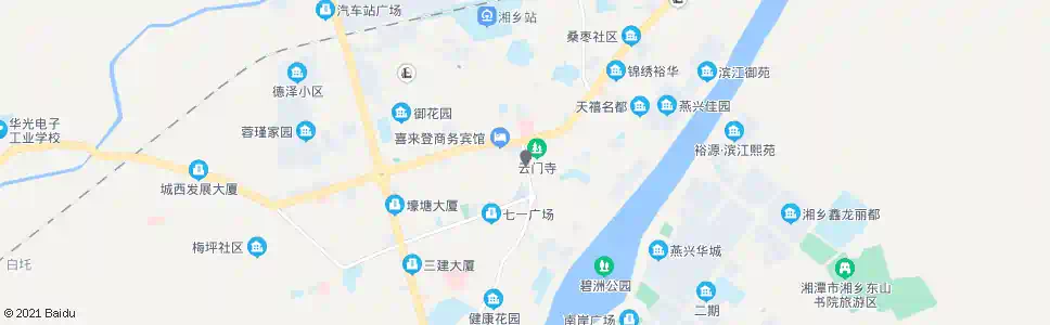 湘潭云门寺_公交站地图_湘潭公交_妙搜公交查询2025