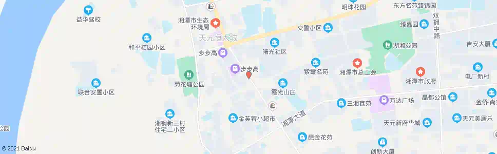 湘潭霞光村(莲城步行街)_公交站地图_湘潭公交_妙搜公交查询2025