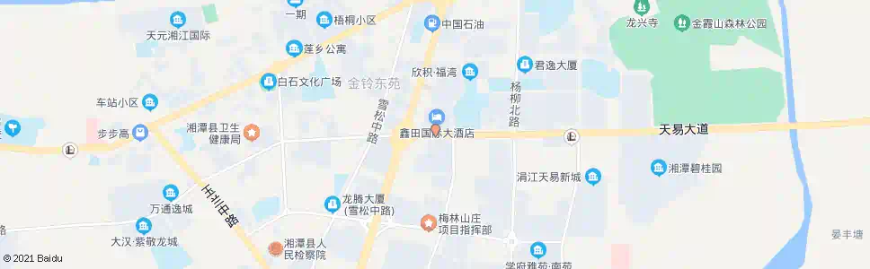 湘潭鑫田国际大酒店_公交站地图_湘潭公交_妙搜公交查询2025